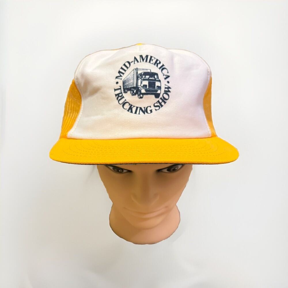 Vintage 1980s Snapback Trucker Hat Mid-America Trucker Show